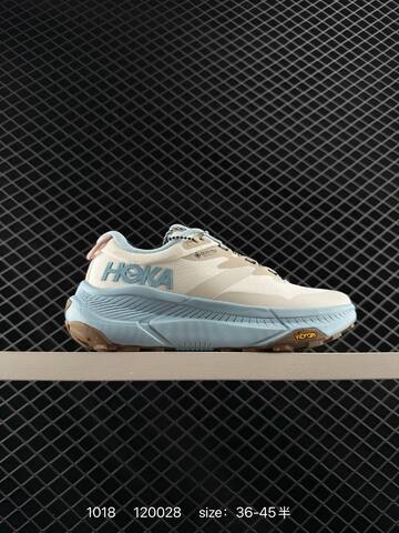 HOKA ONE ONE Transport GTX Off White Beige Brown EU 36-45 Trail Shoe Trail Running Sneakers - Unisex (BS-86421)