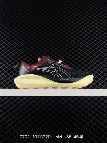 ASICS GEL TRABUCO MAX 4 Black Burgundy Pale Yellow EU 36 45 Trail Shoe EU 36-45 Trail Running Sneakers - Unisex BS-81799