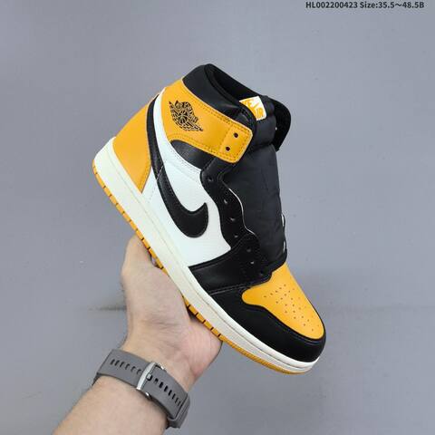 Jordan Air Jordan 1 High OG Taxi Black White 35 5-48 5 Basketball - Unisex BS-66076