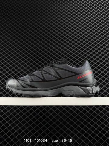 Salomon XT-6 Black Grey Red EU 36-45 Trail Shoe Trail Running Sneakers - Unisex (BS-85941)