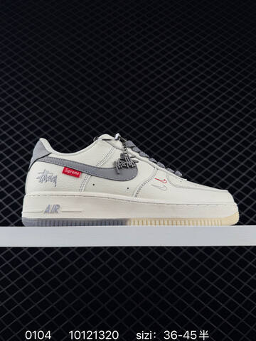 Nike Air Force 1 07 White Grey Red Navy EU 36-45 Lifestyle - Unisex (BS-73334)