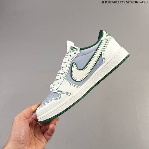 Air Jordan Air Jordan 1 Low x Supreme x Travis Scott x Fragment White Light Blue Green EU 36-45 Lifestyle - Unisex (BS-63100)