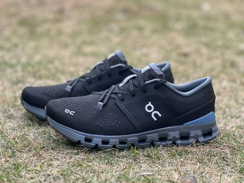 On Cloud X4 3ME30041446 Black Chambray Blue Gray US 8 EU 41 UK 7 5 JP 26 Running Shoe Running Sneakers - Men's (BS-86989)
