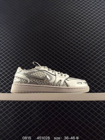 Jordan Air Jordan 1 Low Method Of Make V3 Metallic Silver Light Grey EU 36-46 Sneaker - Unisex (BS-80916)