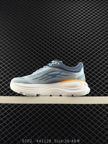 HOKA ONE ONE Bondi 9 Light Blue White Orange Dark Blue EU 36-46 Running Shoe Running Sneakers - Unisex (BS-86577)