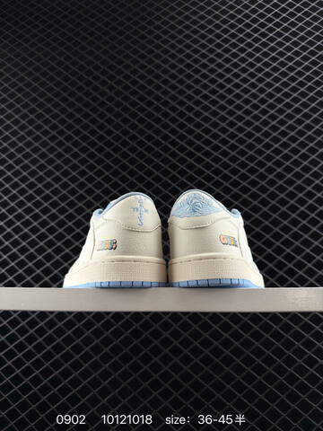 Jordan Air Jordan 1 Low OG SP Travis Scott Fragment Sail Light Blue Cream EU 36-45 Sneaker - Unisex BS-80785
