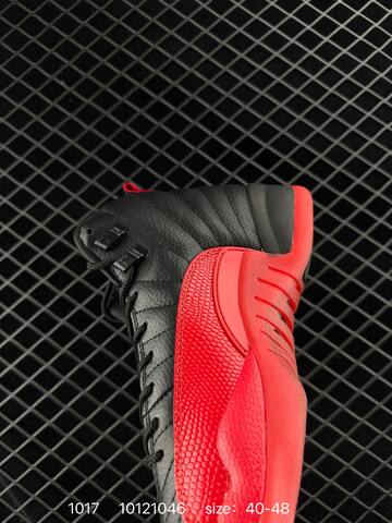 Jordan Air Jordan 12 Retro Black Red EU 40-48 Basketball Shoe - Men s BS-80500