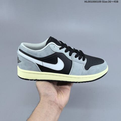 Jordan Air Jordan 1 Low Light Smoke Grey Black White EU 36-45 casual