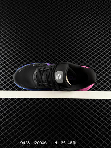 Nike Air Zoom Vomero Premium ReactX Black With Gradient Purple-pink-blue Lightning Outsole EU 36-46 Half Sizes Available Running - Unisex (BS-71922)