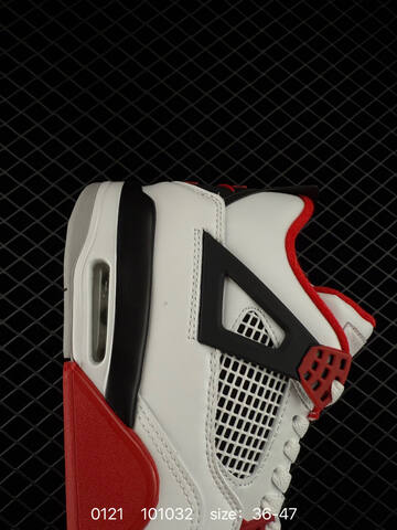 Jordan Air Jordan 4 Retro DC7770-160 White Red Black Grey EU 36-47 Basketball Shoe - Unisex (BS-79799)