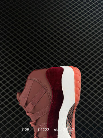 Jordan Air Jordan 11 Retro Burgundy Dusty Rose White Orange EU 36-47 Basketball Shoe - Unisex BS-80189