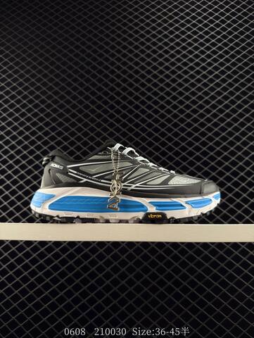 HOKA ONE ONE Mafate Speed 2 Black Grey White Blue Trail Shoe Trail Running Sneakers (BS-86617)