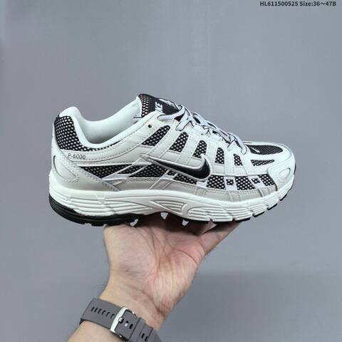 Nike P-6000 Brown White Gray Black EU 36-47 Running Shoe - Unisex (BS-60143)