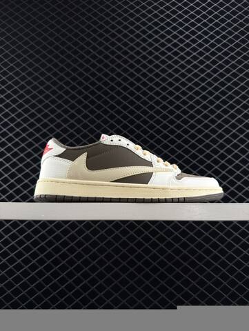Jordan Travis Scott x Air Jordan 1 Low OG TS SP White Yellow Blue Gum EU 36-45 Sneaker - Unisex (BS-81110)