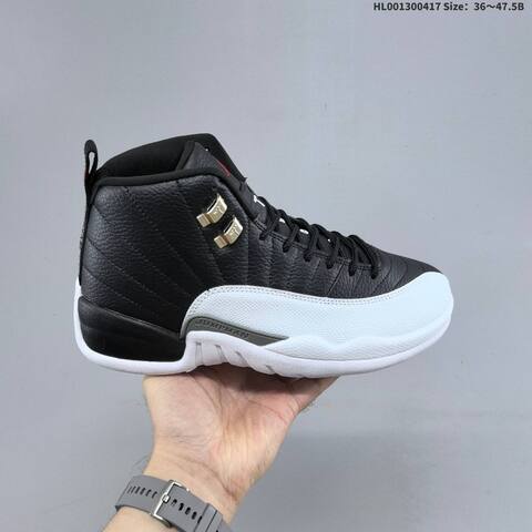 Jordan Air Jordan 12 Retro Playoffs Black White Varsity Red EU 36-47 5 Basketball - Unisex (BS-66161)