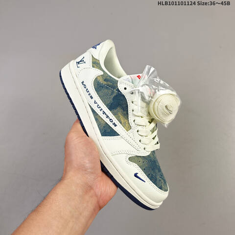Jordan Air Jordan 1 Low White Blue EU 36-45 Casual - Unisex (BS-63156)