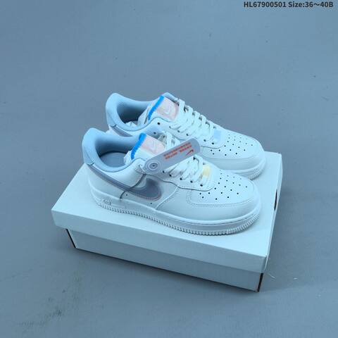 Nike Air Force 1 07 White Blue Navy White EU 36-45 Sneaker - Unisex (BS-60552)