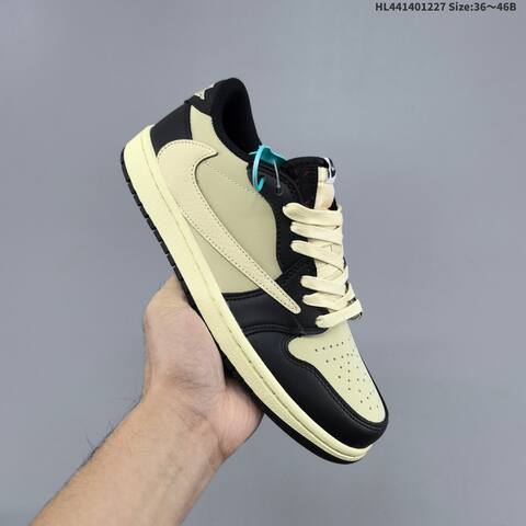 Nike Air Jordan 1 Low x Travis Scott Black Cream EU 36-46 Lifestyle - Unisex (BS-67239)