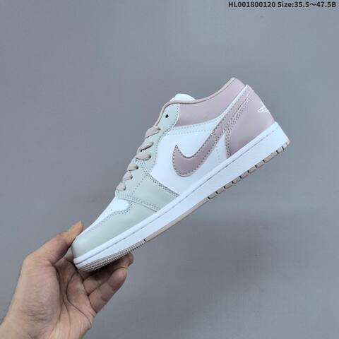 Jordan Air Jordan 1 Low White Gray Pink EU 35 5-47 5 Lifestyle - Unisex (BS-66914)