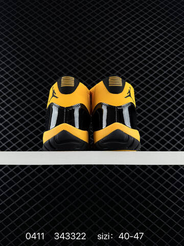 Jordan Air Jordan 11 Retro High Black Yellow EU 40-47 Basketball Shoe - Men s BS-79509