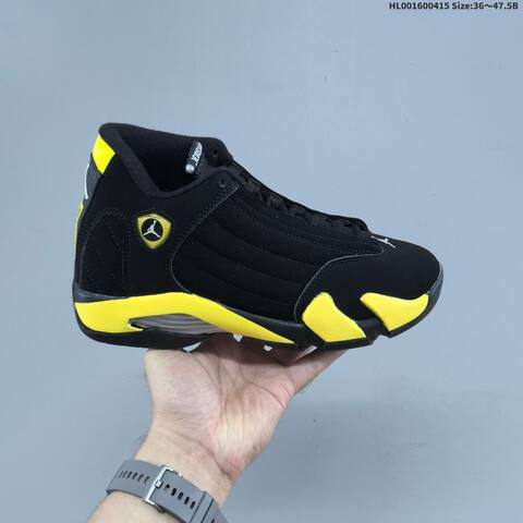 Jordan Air Jordan 14 Retro Thunder Black Yellow EU 36-47 5 Basketball - Unisex (BS-66179)