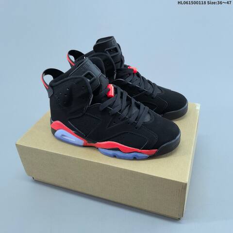 Jordan Air Jordan 6 Black Red Blue 36 47 Basketball - Unisex (BS-66926)