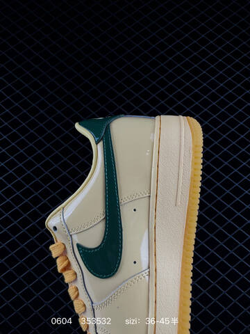 Nike Air Force 1 07 LV8 Beige Dark Green Yellow Gum EU 36-45 Skate - Unisex BS-70992