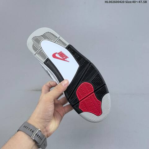 Jordan Air Jordan 4 Retro OG White Black Cement Grey EU 40-47 5 Basketball - Men's (BS-66121)
