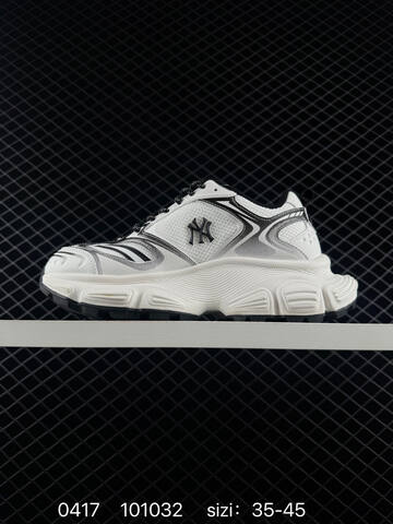 MLB NY Chunky Runner White Black Silver EU 35-45 Sneaker Casual Sneakers Unisex