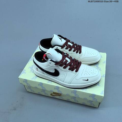 Jordan Air Jordan 1 Low White Red Navy Multicolor EU 36-45 Basketball - Unisex (BS-66000)