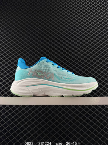 HOKA ONE ONE Clifton 10 White Light Blue Turquoise Green EU 36-45 Running Shoe Running Sneakers Unisex BS-86434