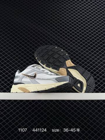 Nike P-6000 Silver Grey Black Cream 36-45 Running - Unisex (BS-74322)