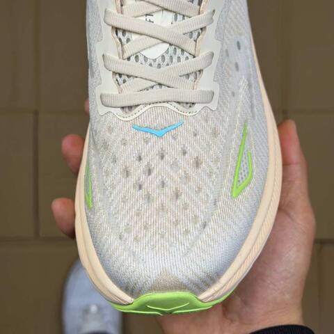 HOKA Clifton 9 White Beige Yellow Green Pink Running Shoe Running Sneakers (BS-86875)