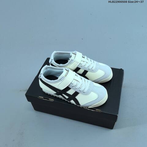 Onitsuka Tiger Mexico 66 Cream Brown Teal 24-37 Sneaker Casual Sneakers - Women's (BS-68854)