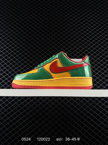 Nike Air Force 1 07 Green Yellow Red EU 36-45 Skate - Unisex (BS-71250)
