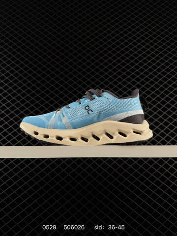 On Cloudsurfer Trail Light Blue Cream Dark Gray EU 36-45 Trail Shoe Trail Running Sneakers - Unisex (BS-85228)