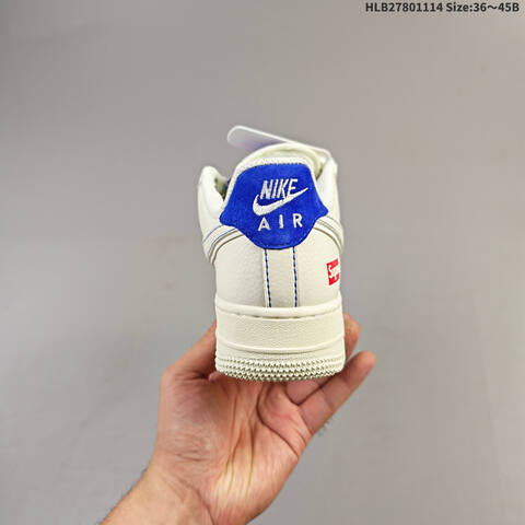 Nike Air Force 1 07 Low White Blue Red EU 36-45 Sneaker - Unisex (BS-63725)