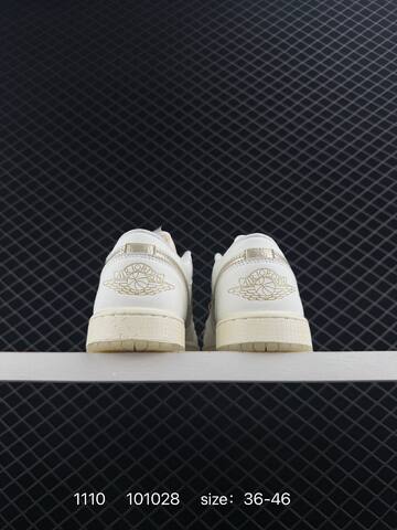 Jordan Air Jordan 1 Low SE White Metallic Gold Cream EU 36-46 Sneaker - Unisex BS-80308