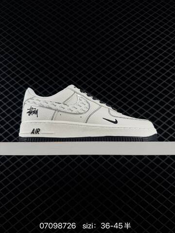 Nike Air Force 1 07 Off White Black Silver Green EU 36-45 Skate - Unisex (BS-70320)