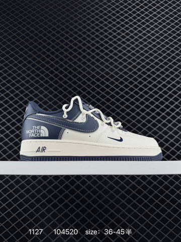 Nike Air Force 1 07 Low Cream Grey Navy Blue Assorted EU 36-45 5 Lifestyle - Unisex (BS-73974)