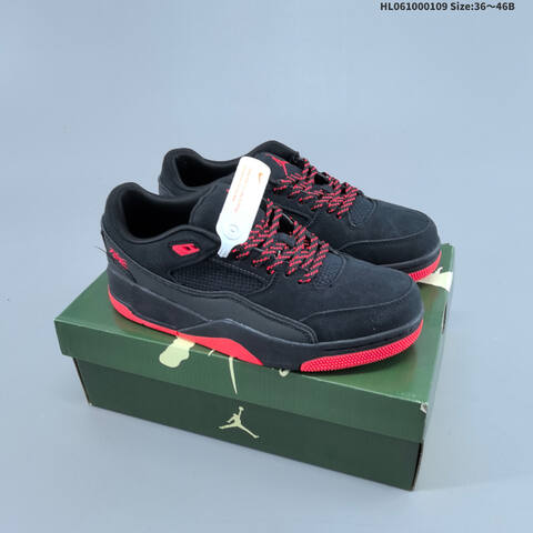 Jordan Flight Court Black Red 36 46B Basketball - Women's (BS-67038)