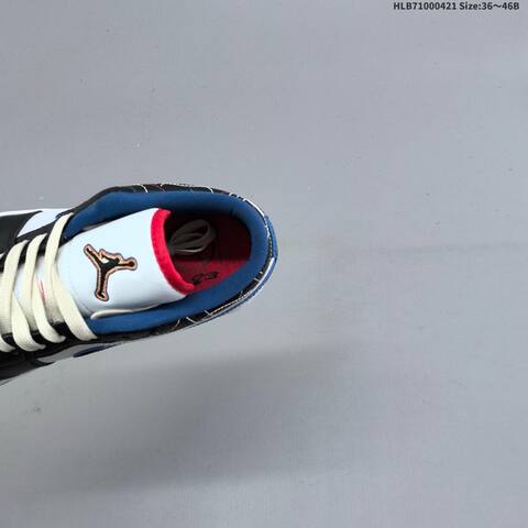 Jordan Air Jordan 1 Low White Black Blue Red EU 36-46 Basketball - Unisex (BS-66096)