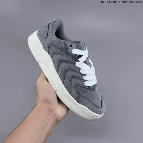 Jordan Session 90 Grey White Cream With Black Laces 36 46B Casual - Women's (BS-62130)