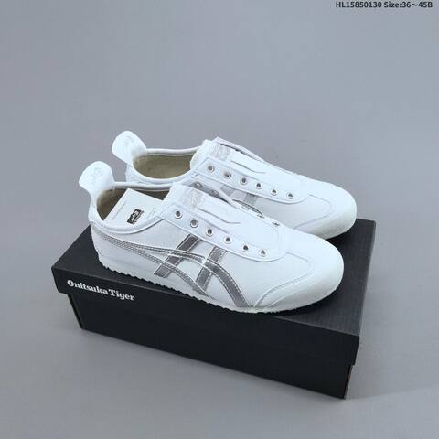 Onitsuka Tiger Mexico 66 Paraty Slip On White Black Orange Green Cream EU 36 45 Sneaker EU 36-45 Casual Sneakers - Unisex (BS-69027)