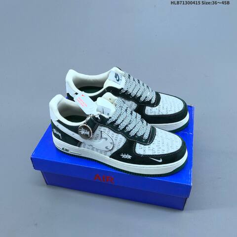 Nike Air Force 1 07 Low Beige Green Yellow Red White Dark Green Off White EU 36-45 Sneaker - Unisex BS-60714