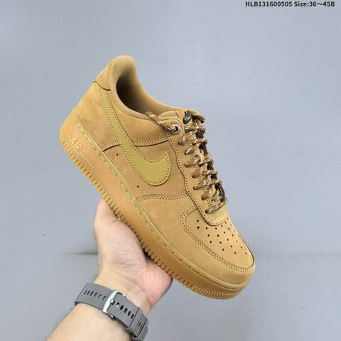 Nike Air Force 1 07 LV8 CJ9179 Wheat Tan Gum Brown EU 36-45 Sneaker - Unisex BS-60498
