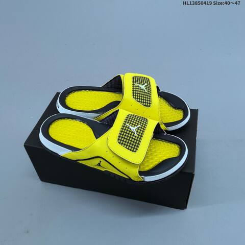 Jordan Air Jordan Hydro XII Retro 532225-141 Black Yellow 40-47 Casual - Men's (BS-66141)