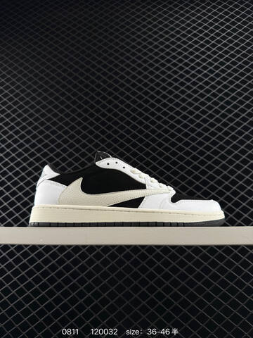 Jordan Air Jordan 1 Low Travis Scott Reverse Mocha Black White Sail EU 36-46 Sneaker - Unisex BS-80937