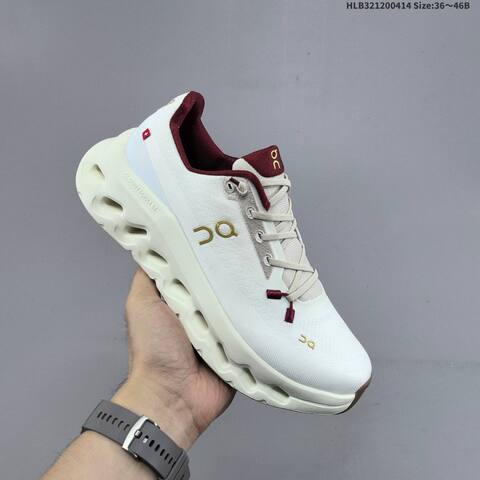 On Cloudtilt White Cream Burgundy Gold EU 36-46 Running Shoe Running Sneakers - Unisex (BS-69609)