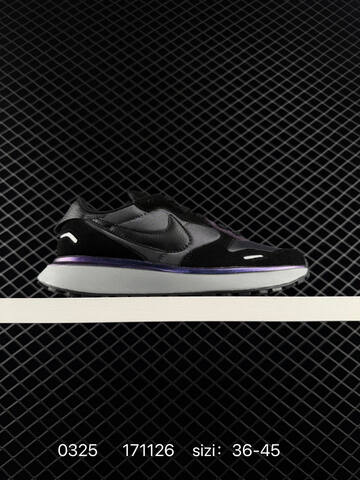 Nike Phoenix Waffle Black Grey Purple White EU 36-45 Lifestyle - Unisex (BS-72454)
